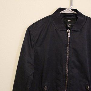 h&m / bomber jacket / navy blue